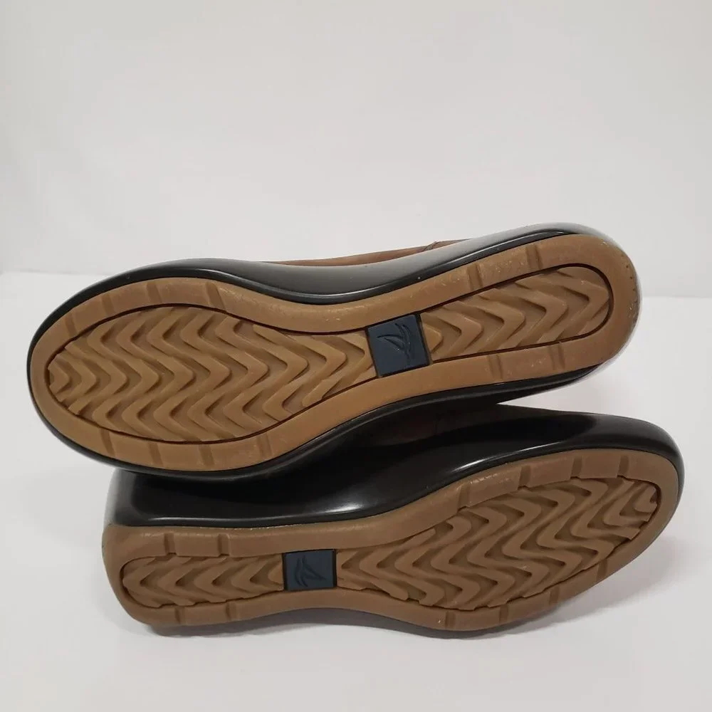 Sperry Top-Sider Weatherproof‎ Suede Leather Sherpa Lined Wedge Boots - Size